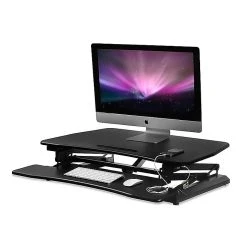 Mount-It! Electric 35.4"W Standing Desk Converter, Plastic Steel (MI-7927E) -Staples Department Store sp42717832 sc7