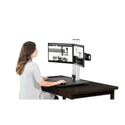 Victor Technology 28" W High Rise™ Electric Dual Monitor Standing Desk, Laminate Wood (DC450) 13 Victor Technology 28" W High Rise™ Electric Dual Monitor Standing Desk, Laminate Wood (DC450) -Staples Department Store sp42717892 sc7