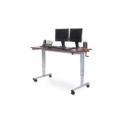 Luxor 60"W Adjustable Desk, Laminate Wood (STANDUP-CF60-DW) -Staples Department Store sp42801252 sc7
