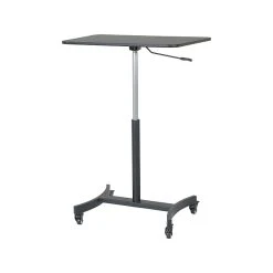Victor Technology 28" W Mobile Adjustable Standing Desk, Laminate Wood (DC500)