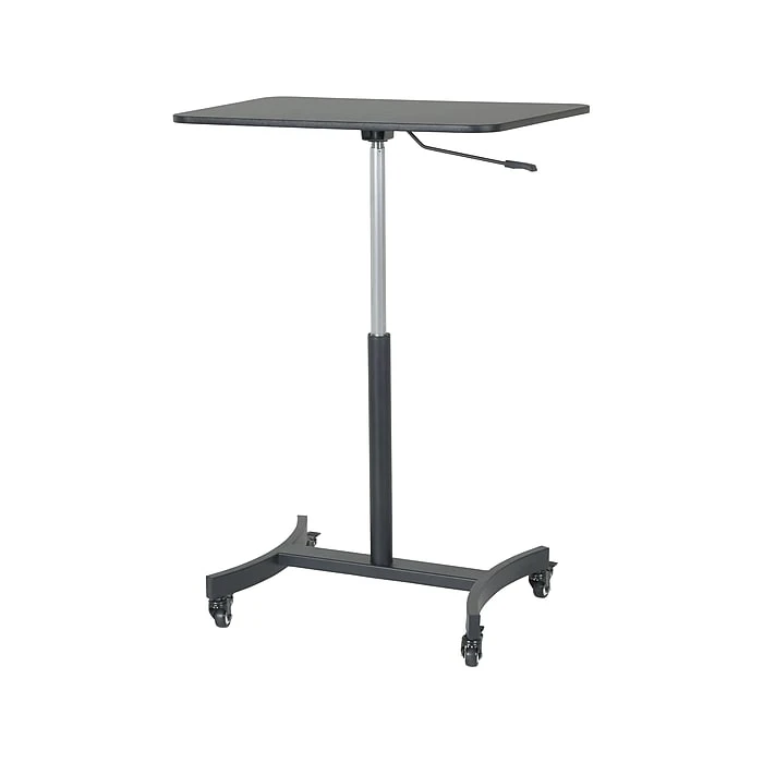 Victor Technology 28" W Mobile Adjustable Standing Desk, Laminate Wood (DC500) 1 Victor Technology 28" W Mobile Adjustable Standing Desk, Laminate Wood (DC500)
