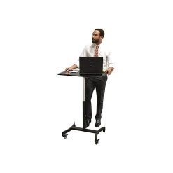 Victor Technology 28" W Mobile Adjustable Standing Desk, Laminate Wood (DC500) 8 Victor Technology 28" W Mobile Adjustable Standing Desk, Laminate Wood (DC500) -Staples Department Store sp42801370 sc7