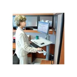 Ergotron WorkFit-C Single LD 22"W Adjustable Desk, Aluminium/Plastic/Steel (24-198-055) 5 Ergotron WorkFit-C Single LD 22"W Adjustable Desk, Aluminium/Plastic/Steel (24-198-055) -Staples Department Store sp43805528 sc7