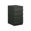 HON Brigade 3-Drawer Vertical File Cabinet, Mobile/Pedestal, Letter, Charcoal, 19.88"D (H33720R.L.S)
