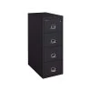 FireKing Classic 4-Drawer Vertical File Cabinet, Fire Resistant, Letter, Black, 31.56"D (4-1831-CBL)