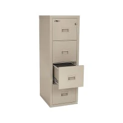 FireKing Turtle 4-Drawer Vertical File Cabinet, Fire Resistant, Letter/Legal, Beige, 22.13"D (4R1822-CPA) -Staples Department Store sp43806251 sc7