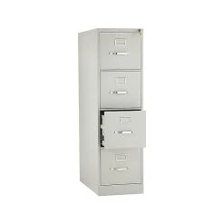 HON 310 Series 4-Drawer Vertical File Cabinet, Locking, Letter, Gray, 26.5"D (HON314PQ) -Staples Department Store sp43813136 sc7