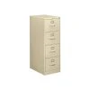 HON 310 Series 4-Drawer Vertical File Cabinet, Locking, Legal, Putty/Beige, 26.5"D (H314C.P.L)