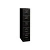 HON 310 Series 5-Drawer Vertical File Cabinet, Locking, Legal, Black, 26.5"D (H315C.P.P)