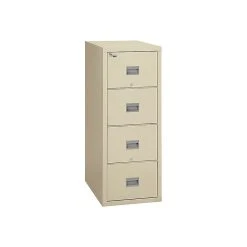 FireKing Patriot 4-Drawer Vertical File Cabinet, Fire Resistant, Legal, Beige, 31.56"D (4P2131-CPA)