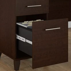 Bush Furniture Somerset 72W 3 Position Sit To Stand L Shaped Desk With Hutch, Mocha Cherry (SET015MR) -Staples Department Store sp45060467 sc7