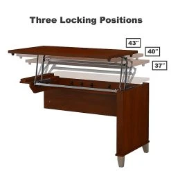 Bush Furniture Somerset 72W 3 Position Sit To Stand L Shaped Desk With Hutch And File Cabinet, Hansen Cherry (SET016HC) -Staples Department Store sp45060472 sc7