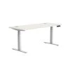 Union & Scale™ Workplace2.0™ 24X60 Height Adjustable Table, Silver Mesh