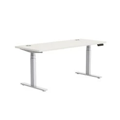 Union & Scale™ Workplace2.0™ 24X60 Height Adjustable Table, Silver Mesh