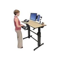 Ergotron WorkFit-D 48" Adjustable Desk, MDF (24-271-928) -Staples Department Store sp50518650 sc7
