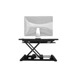 VersaDesk PowerPro 36"W Electric Sit To Stand Desktop Converter With Keyboard Tray & USB Port, Black (SP7643624-00-01) -Staples Department Store sp50988093 sc7 3