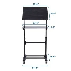 Mount-It! Mobile Portable Podium And Presentation Lectern, Height Adjustable Multi-Purpose Standing Desk Workstation (MI-7941) -Staples Department Store sp7038282 sc7