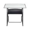 Safco AlphaBetter 26" - 42" Plastic/Steel Adjustable Desk, White/Black (1208DE)