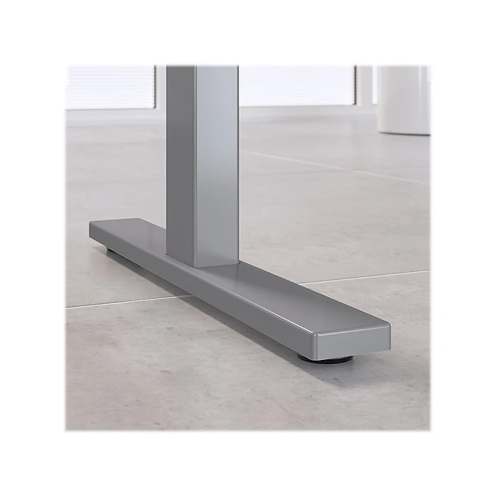 Bush Business Furniture Office 500 27"-47" Adjustable Desk With Storage And Bookcase, Modern Hickory (OF5006MHSU) 4 Bush Business Furniture Office 500 27"-47" Adjustable Desk With Storage And Bookcase, Modern Hickory (OF5006MHSU) - Image 4