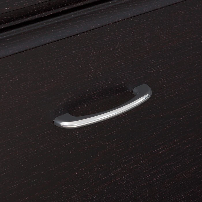 Bush Furniture Cabot 36"-42"H Position Sit To Stand Corner Bookshelf Desk With Lateral File Cabinet, Espresso Oak (CAB056EPO) 6 Bush Furniture Cabot 36"-42"H Position Sit To Stand Corner Bookshelf Desk With Lateral File Cabinet, Espresso Oak (CAB056EPO) - Image 6