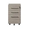 Ameriwood Parkside 3-Drawer Lateral File Cabinet, Mobile, Letter/Legal, Light Brown Oak, 15.75" (9558848COM)
