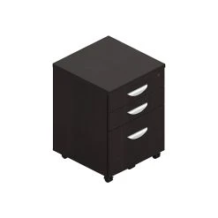 Offices To Go Superior 3-Drawer Vertical File Cabinet, Locking, Letter/Legal, American Espresso, 22" (TDSL22BBFMAEL)